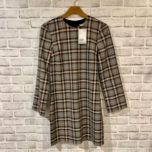 NWT H&M Plaid Shift Dress
